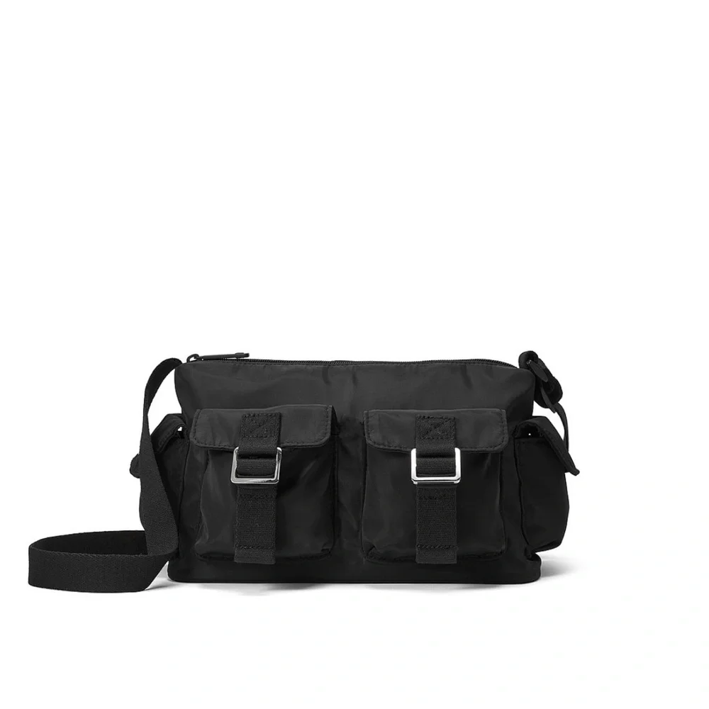 VS PINK PURE BLACK CARGO BAG - Picture 2 of 4